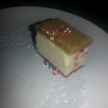Launderette - Birthday cake ice cream sandwich. This is halved so we could share. - New American Near Me - Austin, Texas