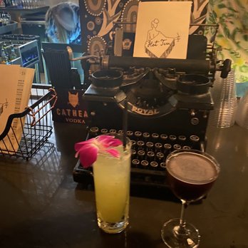 Hot Tin - Verde Mart drink and espresso martini - Cocktail Bars Near Me - New Orleans, Louisiana Hot Tin - Verde Mart drink and espresso martini - Cocktail Bars Near Me - New Orleans, Louisiana
