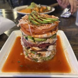 Torre mariscos was so delicious! Super tasty even the tostadas that came with it was good.   Definitely going back to try different plates.