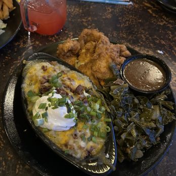Vickery's Bar & Grill - Chicken Fingers, loaded mashed potatoes, collard greens - Bars Near Me - Mount Pleasant, South Carolina