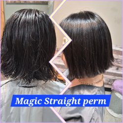 Magic straight perm