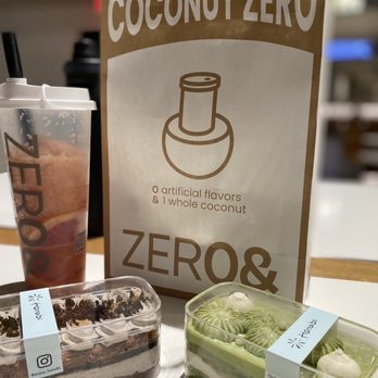 ZERO & - Grapefruit Spa Tea $6.45 Chocolate Oreo crumb cake $8.00 Matcha Jasmine cake $8.00 - Bubble Tea Near Me - San Francisco, California