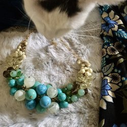Bella Vintage - Vintage necklace! (with cat help)