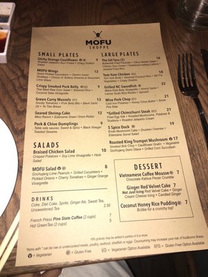 Menu photo 8 MOFU Shoppe Raleigh, NC