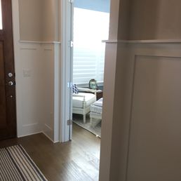 Painted Trim in foyer. Painted Trim in foyer.
