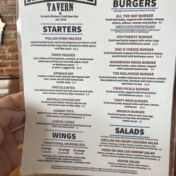 RailHouse Tavern - Menu - Burgers Near Me - Cordele, Georgia