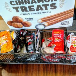 Del Taco - Mild sauce, medium, and hot also.