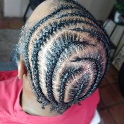 Queendom By Lety the Legend - Short Hair Cornrow Braid style