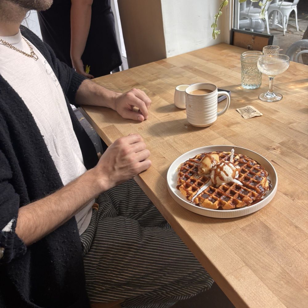 Cornelly - Breakfast (bday) waffle - Italian Near Me - Seattle, Washington