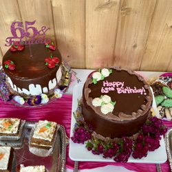Desserts from ambrosio's in stratford, ct. (words and flowers provided by me)