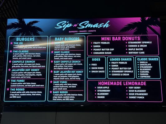 Menu photo 1 Sip N Smash Jacksonville, FL Menu photo 1 Sip N Smash Jacksonville, FL