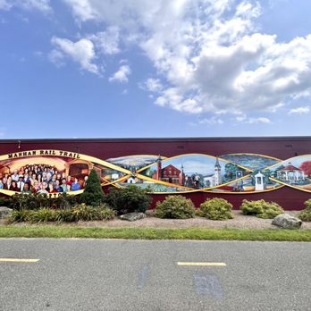 Manhan Rail Trail - Mural and trail behind Tandem bagel co 9 railroad st easthampton ma - aug 2021 - Active Life Near Me - Easthampton, Massachusetts Manhan Rail Trail - Mural and trail behind Tandem bagel co 9 railroad st easthampton ma - aug 2021 - Active Life Near Me - Easthampton, Massachusetts
