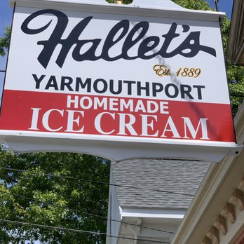 Hallet's Store - Their Exterior Sign Hallet's Store over 100 years old since 1889 Rt 6A Cape Cod Yarmouthport MA - Ice Cream & Frozen Yogurt Near Me - Yarmouthport, Massachusetts Hallet's Store - Their Exterior Sign Hallet's Store over 100 years old since 1889 Rt 6A Cape Cod Yarmouthport MA - Ice Cream & Frozen Yogurt Near Me - Yarmouthport, Massachusetts
