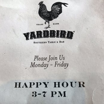 Yardbird - Happy Hour from 3-7 PM - Southern Near Me - Los Angeles, California