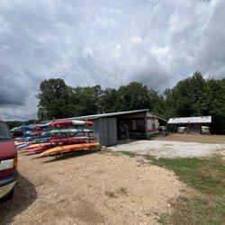 Bone's Canoe & Campground - The main check-in area. They will take you to the river by van from here.