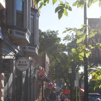 Hops at 84 East - My view from their outdoor seating. - Pizza Near Me - Holland, Michigan