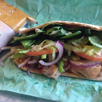 Subway - Rotisserie Chicken wrap with lots of veggies, light sweet onion dressing. - Sandwiches Near Me - Eagle Pass, Texas