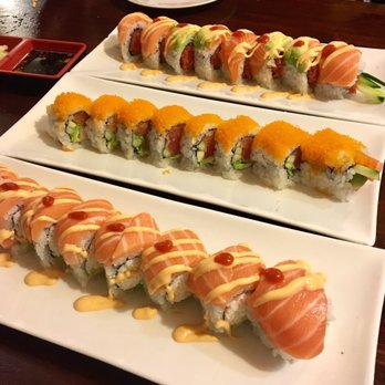 Chobop - sake bomb, sunset, and finding nemo rolls - Sushi Bars Near Me - Costa Mesa, California