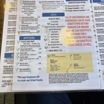 Mark Twain Dinette - vegan menu - American Near Me - Hannibal, Missouri