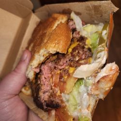 McDonald's - Raw quarter pounder deluxe...cold in the middle
