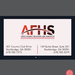 Apex Family Heatlhcare Services