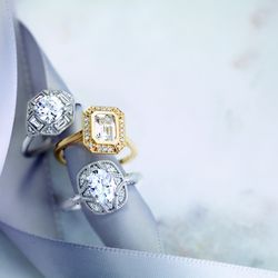 Dejaun Jewelers - Choose your center stone from parcel of diamonds hand-selected based on your tastes.