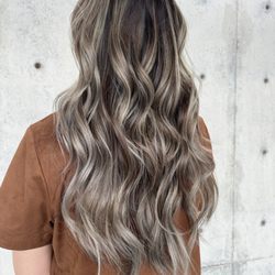 Vidogi Salon - Ash blonde Asian hair color