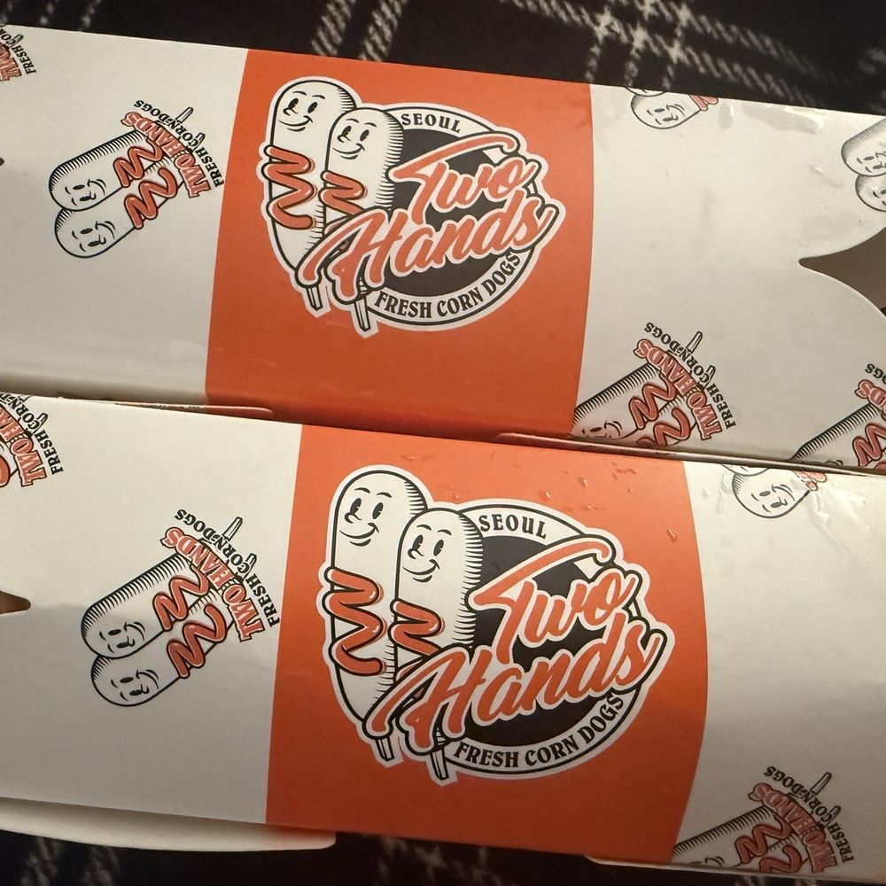 Two Hands Fresh Corn Dogs - Phoenix - To-go packaging - Hot Dogs Near Me - Phoenix, Arizona Two Hands Fresh Corn Dogs - Phoenix - To-go packaging - Hot Dogs Near Me - Phoenix, Arizona