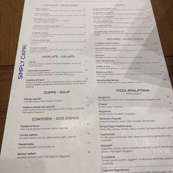 Simply Capri - Italian Near Me - Winter Garden, Florida Simply Capri - Italian Near Me - Winter Garden, Florida