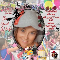The Cat's Whiskers Art Studio - Manteca - Specialty Paint Party Services - Have the Good Witch bring the magic to your next Paint Party Event think "Harry Potter, Practical Magic"