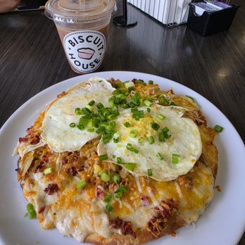 Biscuit House- Tumwater - Sunshine Pizza and 12 oz iced mocha - Breakfast & Brunch Near Me - Tumwater, Washington Biscuit House- Tumwater - Sunshine Pizza and 12 oz iced mocha - Breakfast & Brunch Near Me - Tumwater, Washington