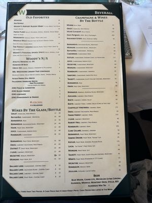 Menu photo 2 Woodys at Del Mesa Carmel, CA Menu photo 2 Woodys at Del Mesa Carmel, CA