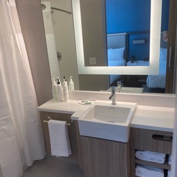 SpringHill Suites by Marriott Boston Logan Airport Revere Beach - Bathroom vanity - Hotels Near Me - Revere, Massachusetts