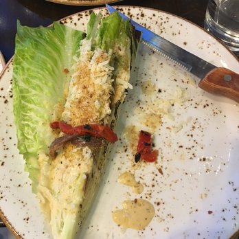 Woodblock - Caesar salad split in half - Cocktail Bars Near Me - Redmond, Washington