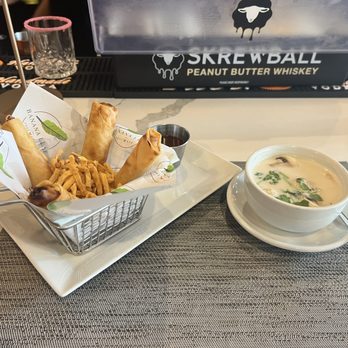 Banana Leaf ATL - Spring rolls and TOM KHA SOUP - Thai Near Me - Sandy Springs, Georgia Banana Leaf ATL - Spring rolls and TOM KHA SOUP - Thai Near Me - Sandy Springs, Georgia