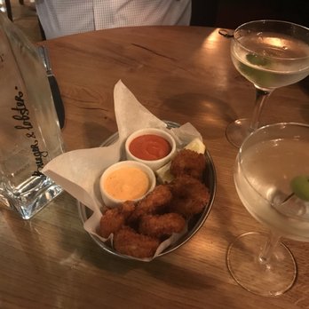 Burger & Lobster - Panko Prawn- the yellow sauce is delicious. - Seafood Near Me - London, XGL