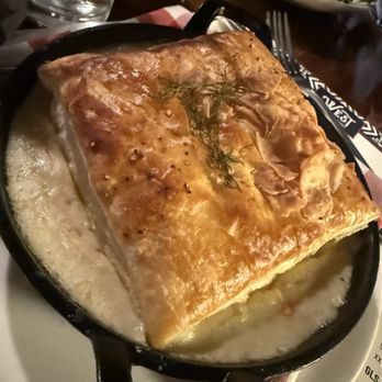 West Saloon & Kitchen - Cast Iron Chicken Pot Pie - American Near Me - Denver, Colorado West Saloon & Kitchen - Cast Iron Chicken Pot Pie - American Near Me - Denver, Colorado