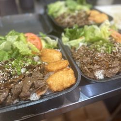 Ronin BBQ Teriyaki - Combo plate Beef & Shirmp