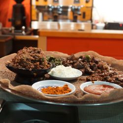 Ahadu Ethiopian Restaurant - Meat combo