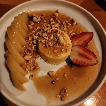 Feast - Vanilla brandy poached pear with gorgonzola custard - New American Near Me - Tucson, Arizona
