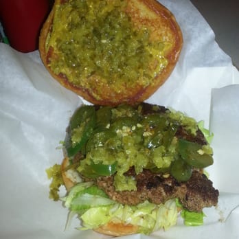 Maple and Motor - hamburger with grilled jalapenos - Burgers Near Me - Dallas, Texas