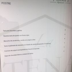 La Tena - Postre
