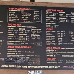 Menu board Menu board