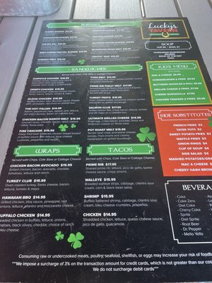 Menu photo 1 Lucky's Tavern Pequot Lakes, MN Menu photo 1 Lucky's Tavern Pequot Lakes, MN
