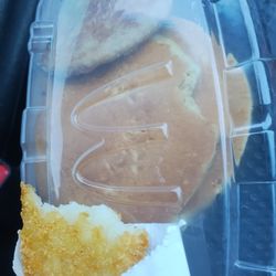 McDonald's - They have bitten my pancake, and ate my hash brown