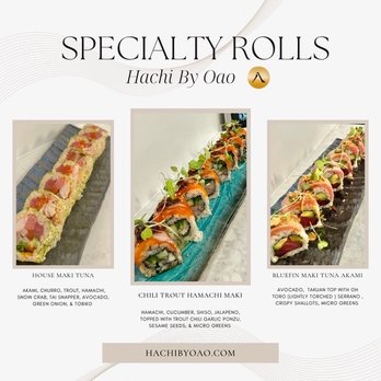Hachi by Oao - Sushi Bars Near Me - Kihei, Hawaii Hachi by Oao - Sushi Bars Near Me - Kihei, Hawaii