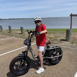 Poverty Point Reservoir State Park - Just rode e-bike around reservoir several times!