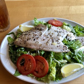 Café Bodega - Gluten Free (specify) Caesar Salad with Whitefish. Flippin amazing! - American Near Me - Marquette, Michigan