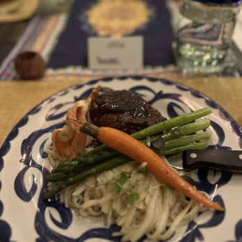 Chef Albert Garcia - Surf and turf. Everything was cooked perfectly to order. - Personal Chefs Near Me