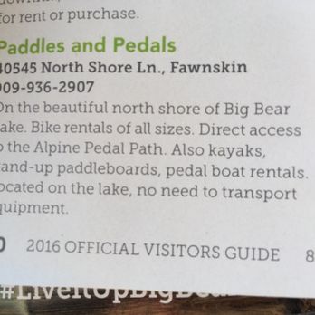 Paddles And Pedals - Rafting/Kayaking Near Me - Big Bear, California